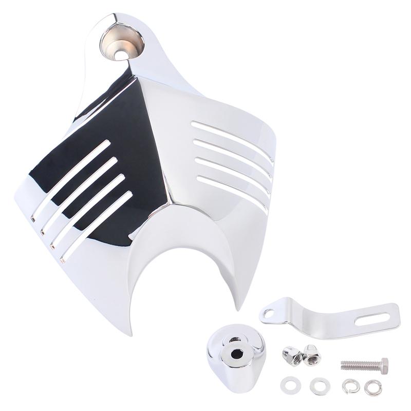 Mptprcycle Chrome Twin Horn Cover Cowbell для Harley Big Twins V-Rods 1992-2020