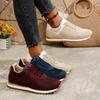 Женские кроссовки Cortez на платформе широкой полноты - Обувь в стиле ретро, вдохновленная немецкими армейскими тренерами, с круглым носком и шнуровкой, повседневные кроссовки на массивной подошве для осени