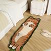 1pc Extra Large Adorable Cat Rug - Luxuriously Soft & Non-Skid Vibrant Cartoon Animal Pattern for Indoor Bedrooms - Durable Stylish Accent Carpet Mat