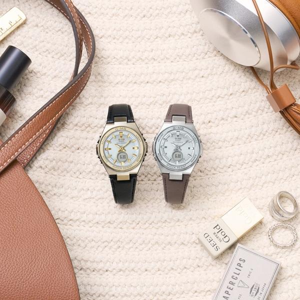 Casio Женские часы Baby-G MSG-W200RL-1AJF [BABY-G G-MS Eco Leather Band] Круглые цифровые аналоговые часы