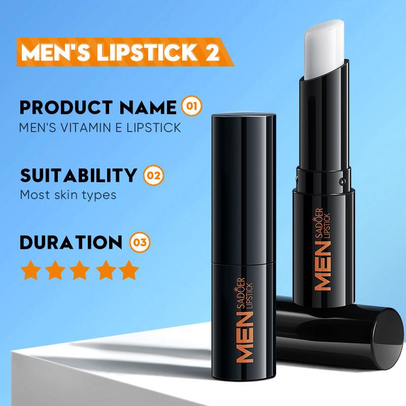 Увлажняющий бальзам для губ для мужчин, увлажняющий карандаш для губ, мягкий и увлажняющий натуральный блеск для губ, мягкая текстура, увлажняющие губы