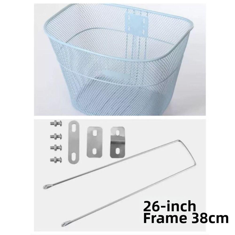 Metal Large Cart Basket Easy To Install Fixed Backpack New Bicycle Front Basket