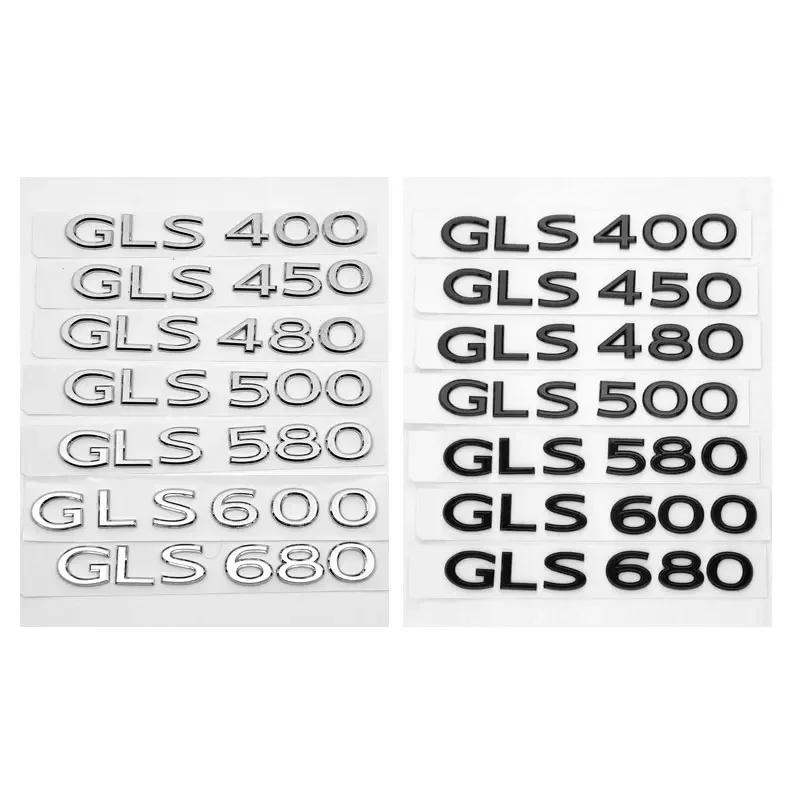 3D ABS For Mercedes-Benz series trunk label GLS 400 450 480 500 600 680 S480 580 600 badge modified accessories decorate decal