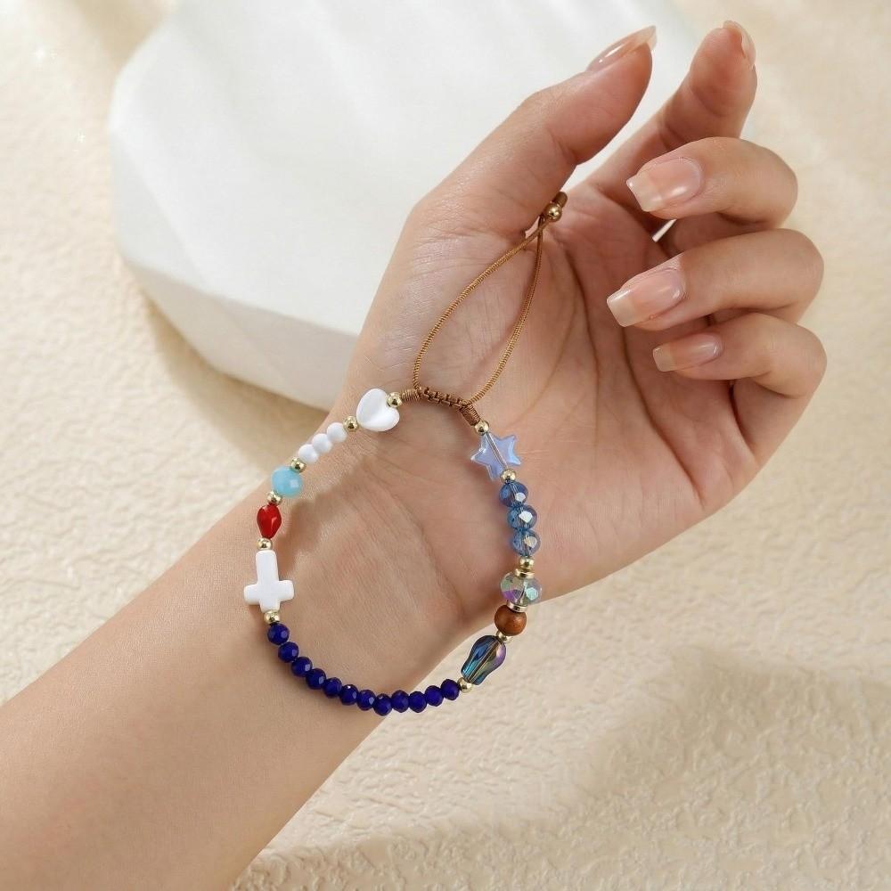 Handmade Braided Bead Wrap Adjustable Story of Bracelet Fashion Cross Beaded Bracelet for Women