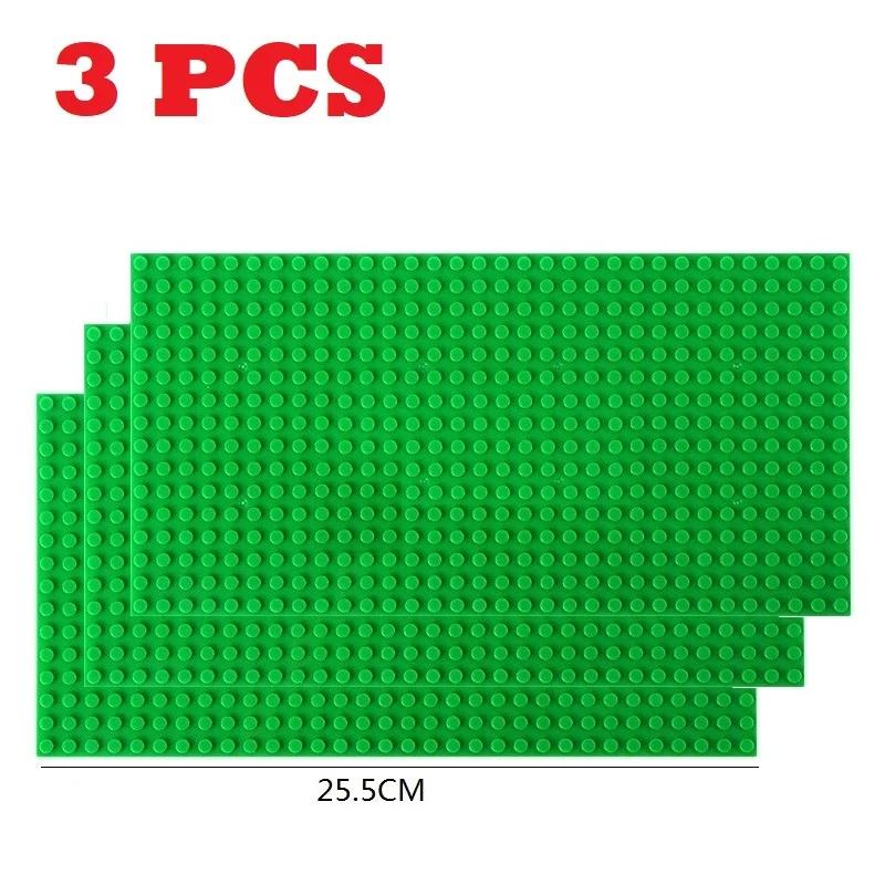 3 шт. Базовая пластина 32x32 32x16 точек Кирпичи СДЕЛАЙ САМ Малый размер Городские Дорожные блоки Базовая пластина Строительство Строительные игрушки Для детей