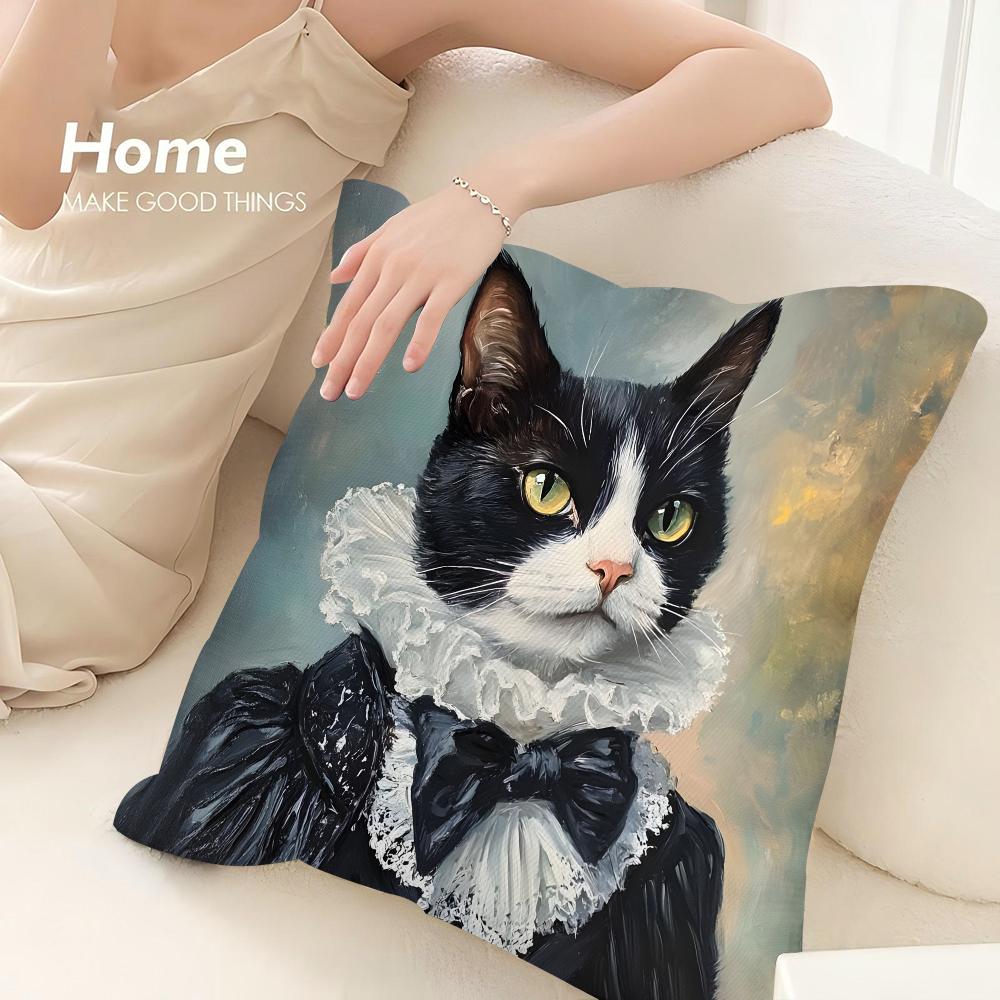 Nordic Fashion Animal Pillow Case Sofa Decorative Home Double-sided Print Plush Square Throw Pillow Covers Cushion Decor Cover