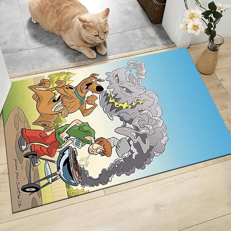 1Pc Scoobydoo Mystery Solvers Carpet Rug Customizable Soft Washable Antislip Home Living Room Sofa Mats Personalized Rug 0917154