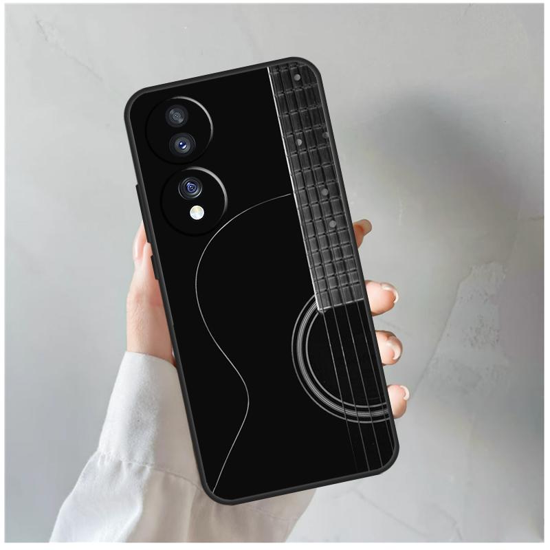 Винтажные Музыкальные Гитары Чехол Для Honor Magic 8 Pro 6 7 Lite Для Honor Win RT 50 70 90 200 400 X8c X8b X9a X9b X9c X9d