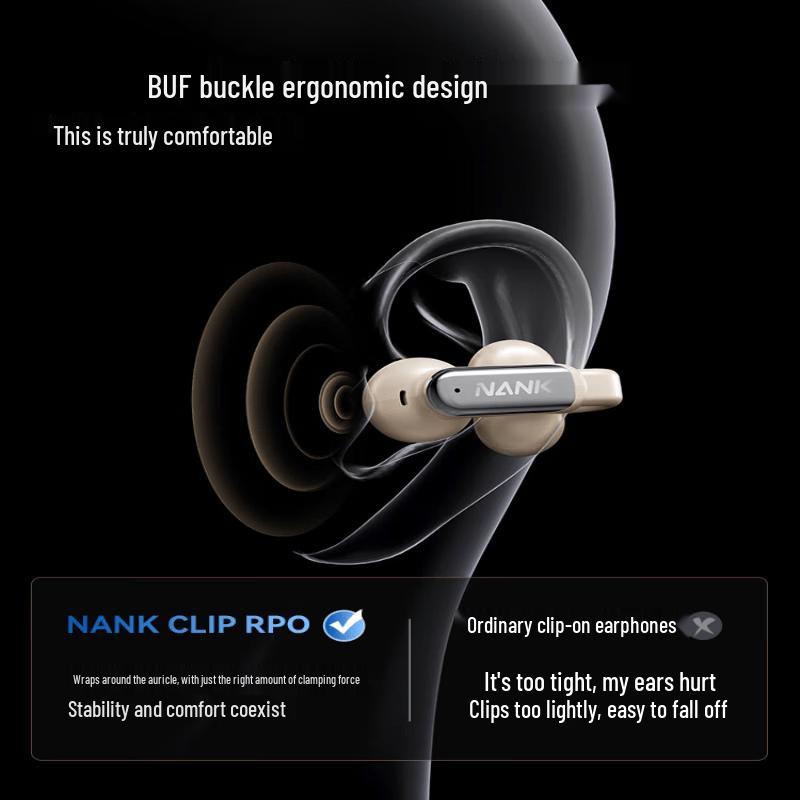 Беспроводные наушники-клипсы NANK ClipPro с открытым ухом Bluetooth