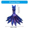 Articulated Nine Tailed Foxes Model, 3D Printed Multi Joint Collectible Figurine, Home Decoration Craft