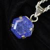 Sterling Silver CERTIFIED Natural Purple Fancy 30.45 Ct Tanzanite Gems Pendant MY.PD-176-NS