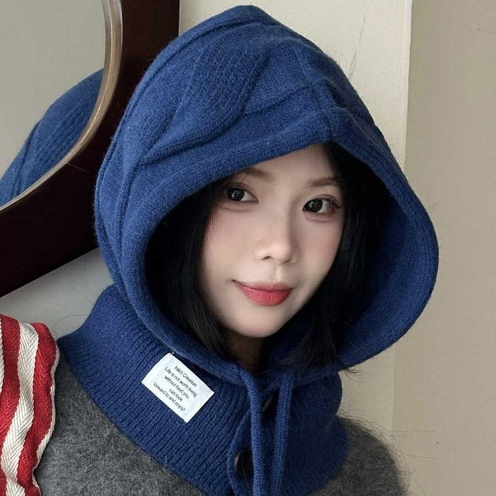 Дышащая шерстяная шапка Теплая вязаная шапка Повседневная барочная шапка