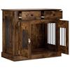 vidaXL Dog Crate Furniture Smoked Oak 90 x 47.5 x 80 cm