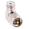 Uhf So-239 Female To Uhf Pl-259 Male Right Angle 90 Degree Rf Connector