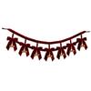 Hanging Bow Bell Ornaments DIY Xmas Holiday Banner Christmas Bowknot Banner  Christmas Celebrations