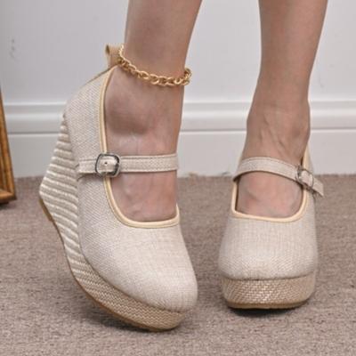 Модные женские туфли на высоком каблуке, туфли-клинья, дизайнерские туфли с мелкой пряжкой, осенние новые тренды 2025 года, модные туфли-лодочки, повседневные туфли для платья, zapatillas mujer