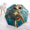 1pc Ocean Turtle Automatic Open/Close Umbrella, Windproof, Folding Compact Umbrella with Lightweight Design for Women/Men013
