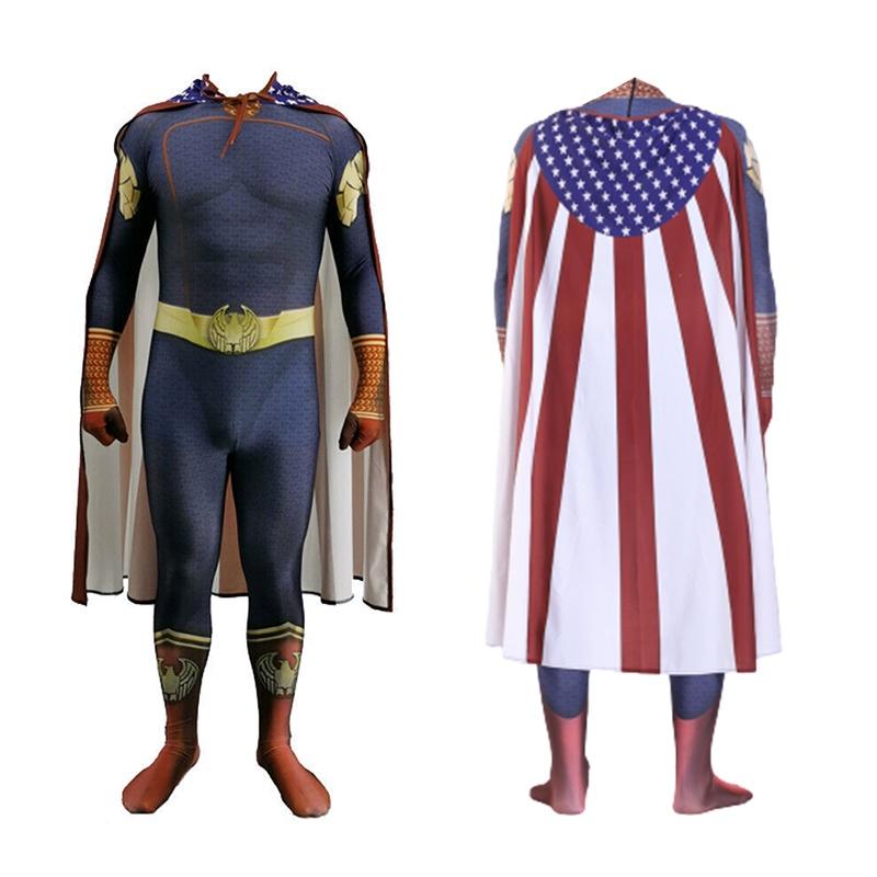 Косплей Мальчики Костюмы Взрослые Дети Хоумлендер Поезд-А Звездный Свет Хэллоуин