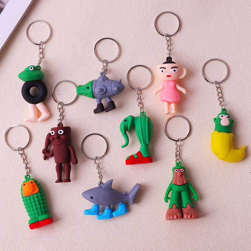 Tralalero Shark Tung Tung Sahur Figure Party Favors Supplies Sticker Braclet Sahur Keyhain Brainrot AI Doll Shimpanzini Bananini