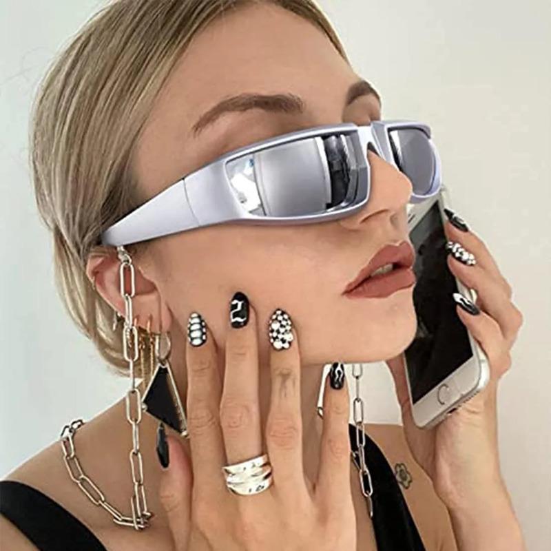 Новинка Y2k, солнцезащитные очки в стиле панк для мужчин и женщин, модные уличные зеркальные очки, популярные солнцезащитные очки Ins для велоспорта