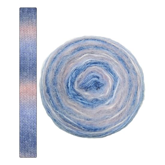 1 рулон пряжи градиента 133,9 дюйма пряжа мохеровая пряжа пряжа из смеси акрила и шерсти