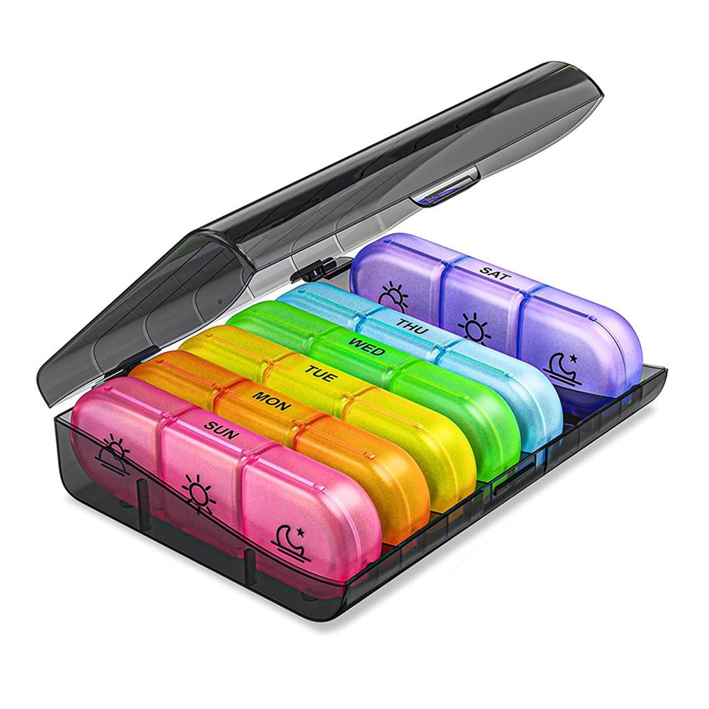 Weekly Medicine Organizer 3 Times A Day Large 7 Day Daily Medicine Planner Container Case 21