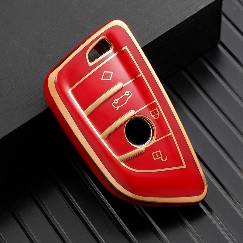 TPU Car Remote Key Case Cover Shell Holder Fob Keychain For BMW X1 X3 X5 X6 X7 1 3 5 6 7 Series G20 G30 G11 F15 F16 G01 G02 F48