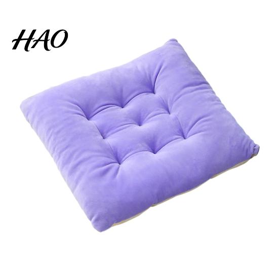 Versatile Chair Cushion for Home Square Cushion, Soft Plush Seat with Straps, 15.75" x Supportive Hard Chairs Non Slip Pad Dining Room Office Leisure
