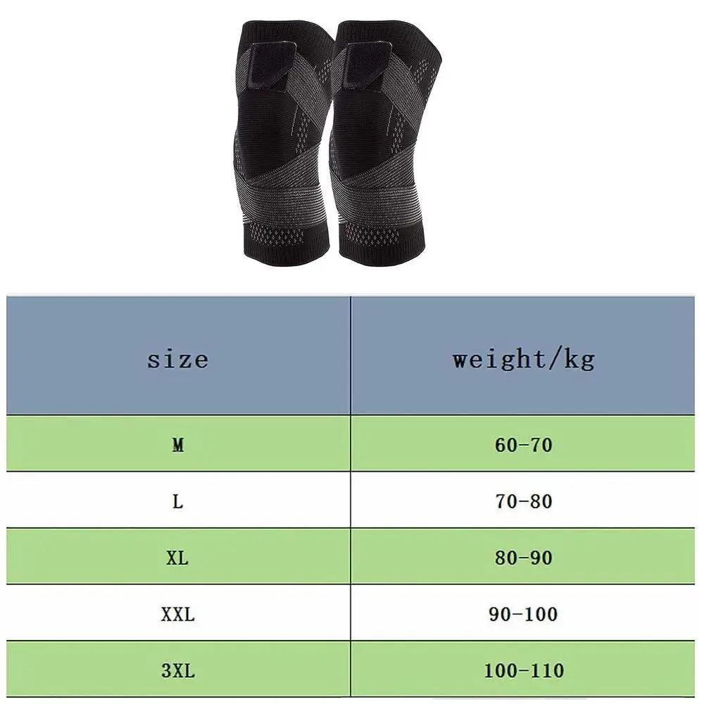 1PC Compression Knee Brace Athletic Knee Pad Anti-Slip Strap Nylon Breathable Basketball Running Tennis Knee Brace Support