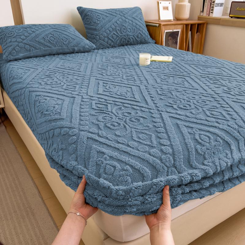 Простыня на резинке - Эластичное постельное белье Глубокий карман Защитный чехол для матраса Простыни для двуспальной, королевской и кинг-сайз кровати