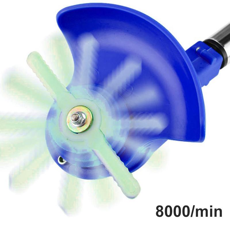 10 штук пластиковых лезвий для газонокосилки для головок триммера - Черные, Синие, Красные