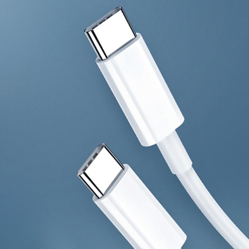Удобный для путешествий, легко носить, универсальный, высокоскоростной USB C кабель для зарядки, 2 шт., 60 Вт Power Delivery, подходит для S22/S21