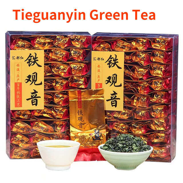 Органический зеленый чай Anxi Tieguanyin, 250 г, в пакетиках, чай Гуань Инь Улун, листовой чай