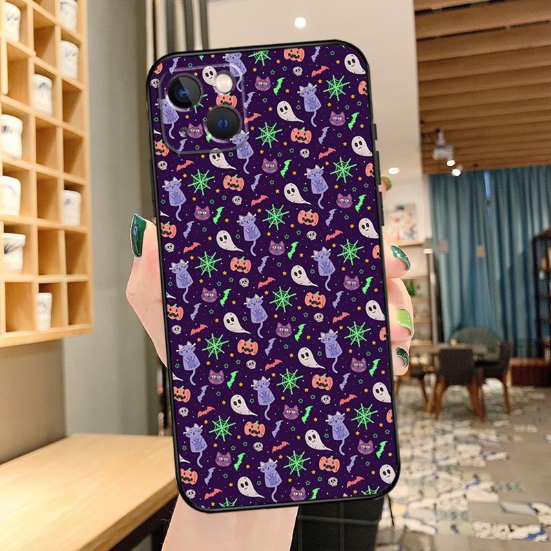 Эстетичный чехол для телефона на Хэллоуин для iPhone 15 Pro Max 14 13 12 11 16 17 Pro Max mini 15 16 Plus 16e 17 Air Cover