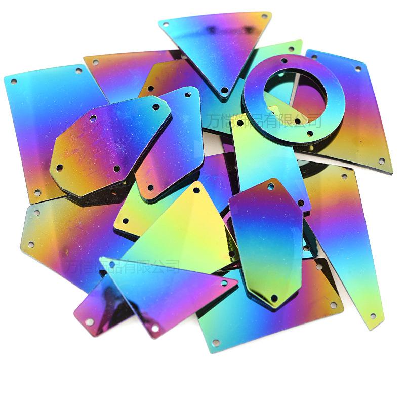 Акриловая ручная шовная дрель, зеркало специальной формы с плоским дном, сделай сам, украшение одежды, ювелирные изделия, зеркальные аксессуары, шовная дрель