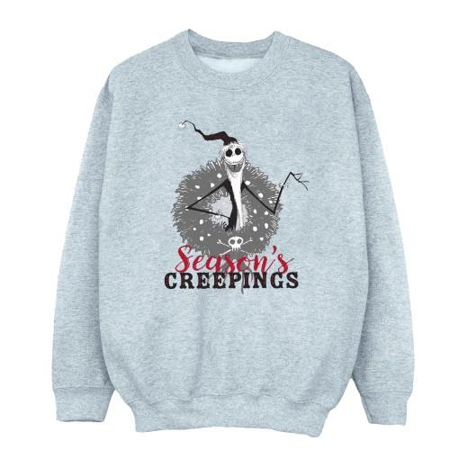 Disney Mens The Nightmare Before Christmas Seasons Creepings Wreath Sweatshirt
