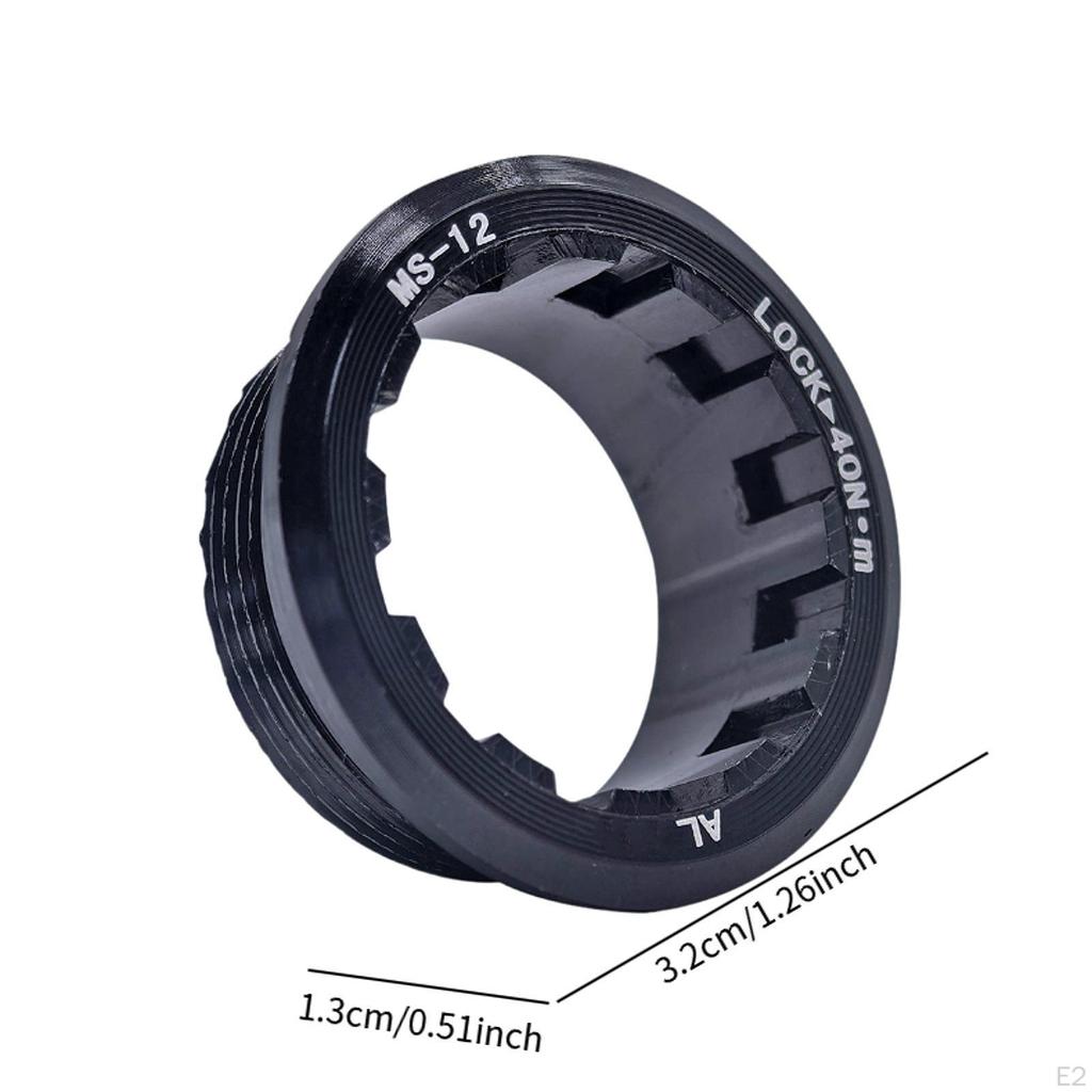 Bicycle Flywheel Cover Cassette Aluminum Alloy Part Sturdy High Strength Caste Lockring