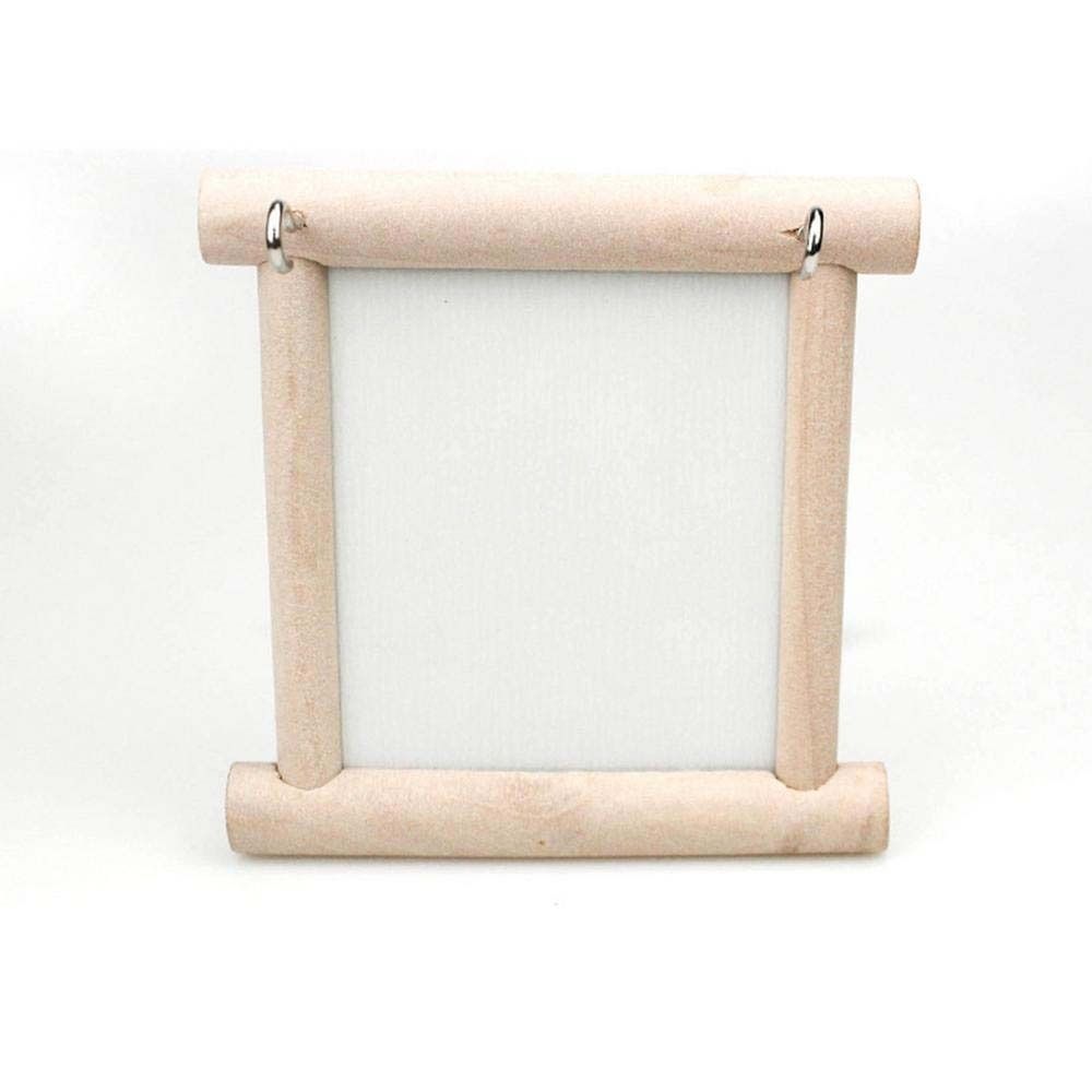 Parrot Parakeets Cockatiel Mirror Stand Bird  Supplies Parrot Standing Swing Bird Perch Mirror Toy