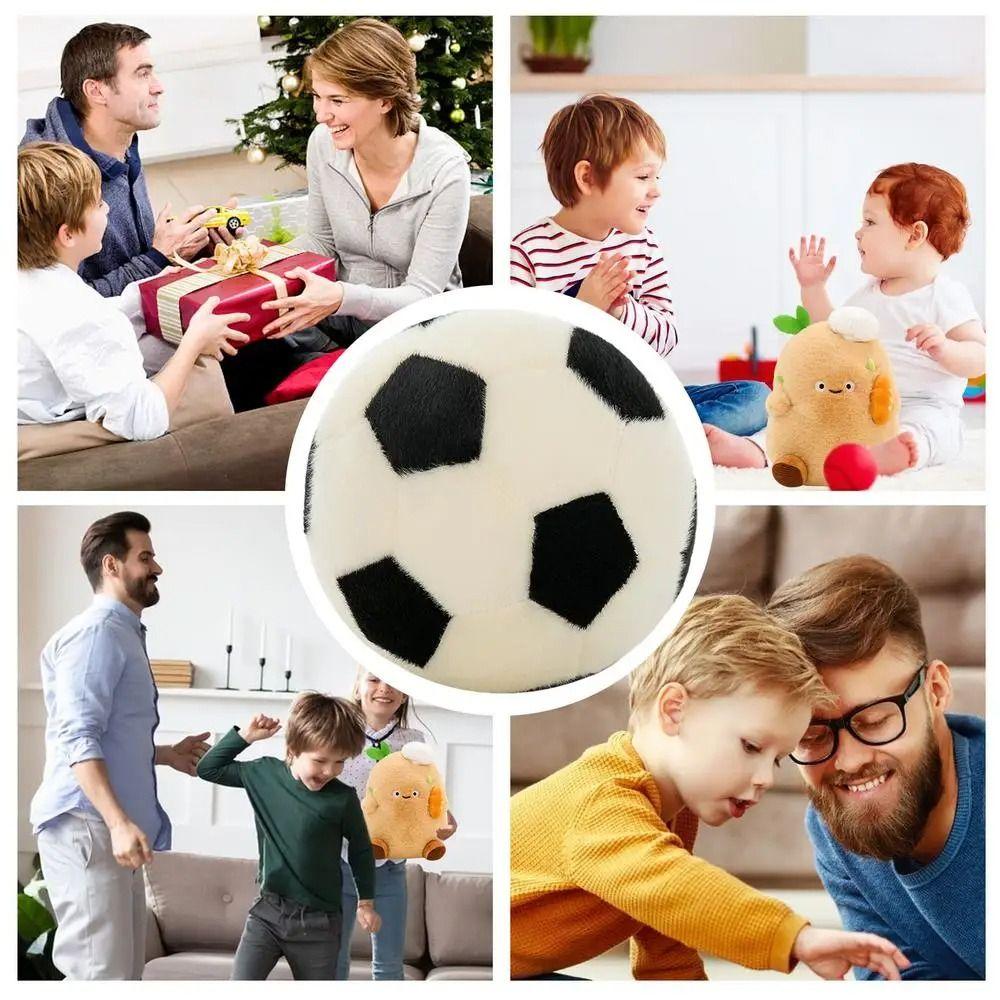 Мягкая футбольная плюшевая игрушка в форме мяча, подушка для футбольного мяча, милая для ребенка, девочки и мальчика