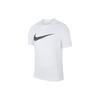 Logo Print Knitted Sports Casual Short Sleeve T-Shirt Men Tops White AT1228-100