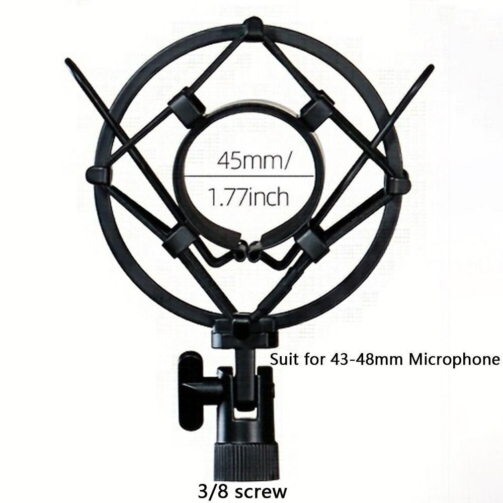 Black/Silver Metal Microphone Shock Mount Shockproof Spider Mic Holder Clip  Live Broadcast