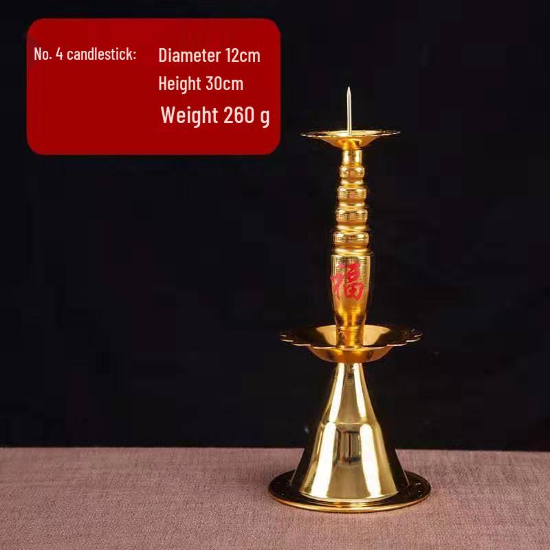 Подсвечник из сплава с изображением Будды - Имитация бронзы, Свадебный и Домашний Декор