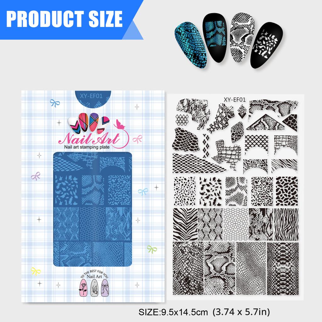 Профессиональные пластины для стемпинга ногтей, цветочные, для французского кончика, шаблоны для дизайна, нержавеющая сталь, для DIY домашнего маникюра, многоразовый инструмент