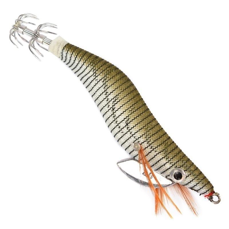 Luminous Squid Jigs Hard Fishing Lures 2.5# 3.0# 3.5# Squid Bait Jig Hooks Random Color