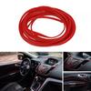Red 16ft Car Interior Door Gap Edge Line Molding Trim Strip Decorate Accessories