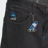 adidas Оригинальные свободные джинсы из стираного денима черные мужские JV6944