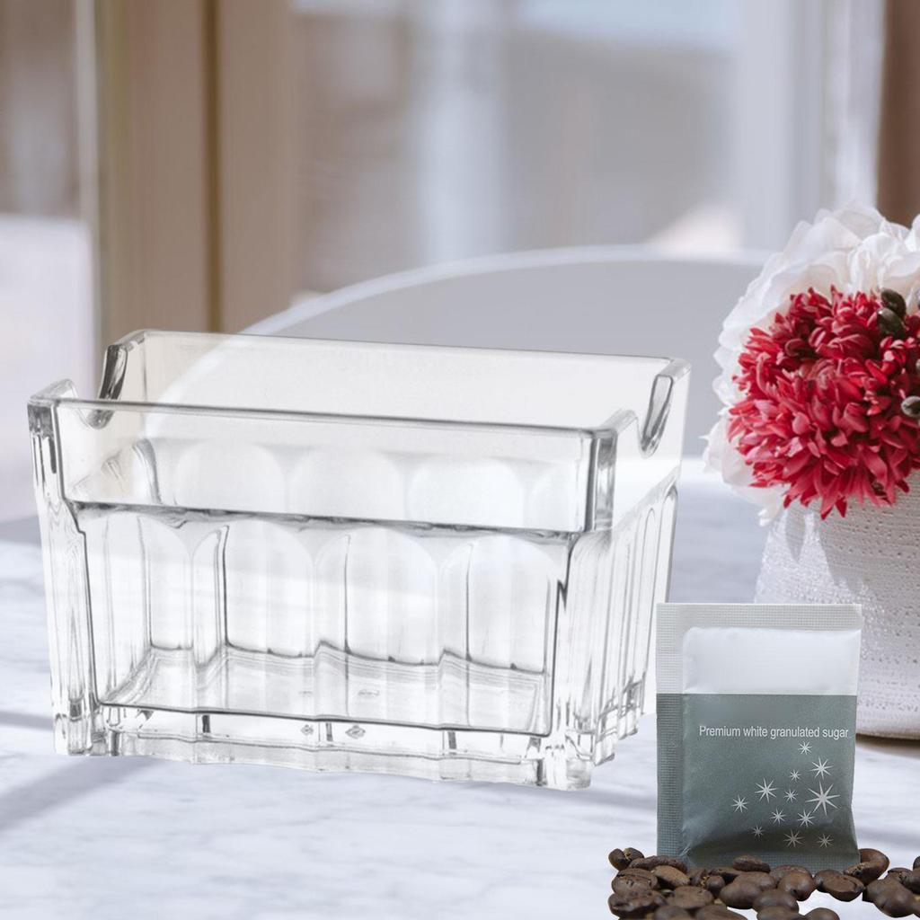 Акриловый держатель для сахарных пакетиков, контейнер для хранения, тарелка, демонстрационные пакетики, салфетка, чаша для чая