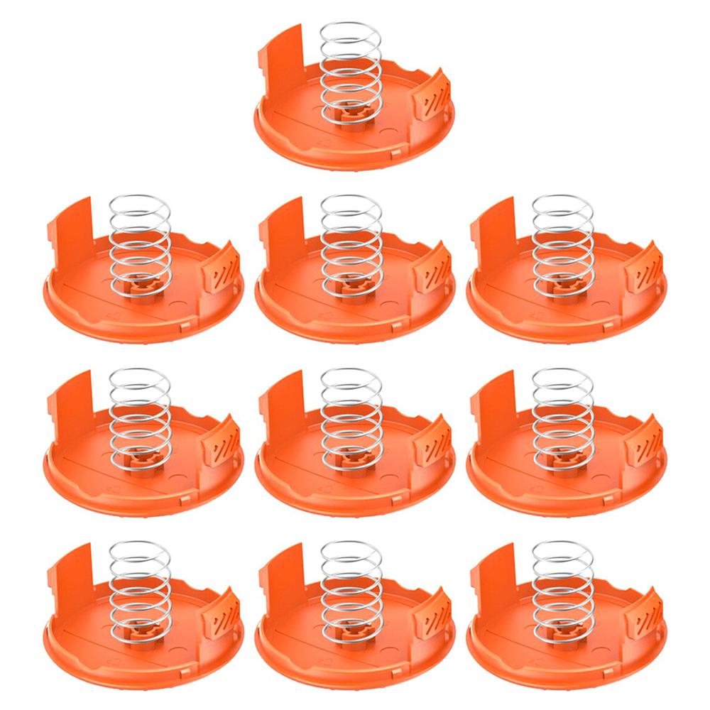 For Black & Decker GH400/GH500/GH600 10 Spool Cap with 10 Spring Lawn Mower Replacement, RC-100-P