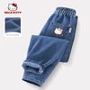 Джинсы для девочек Hello Kitty 2026 Новые детские брюки Длинные брюки Спортивные брюки Для больших детей Стильная весенняя одежда
