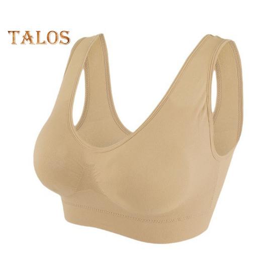 Бесшовные спортивные бюстгальтеры для женщин, большой размер, беспроводной бюстгальтер, майка со съемными подушечками, эластичный бюстгальтер для йоги